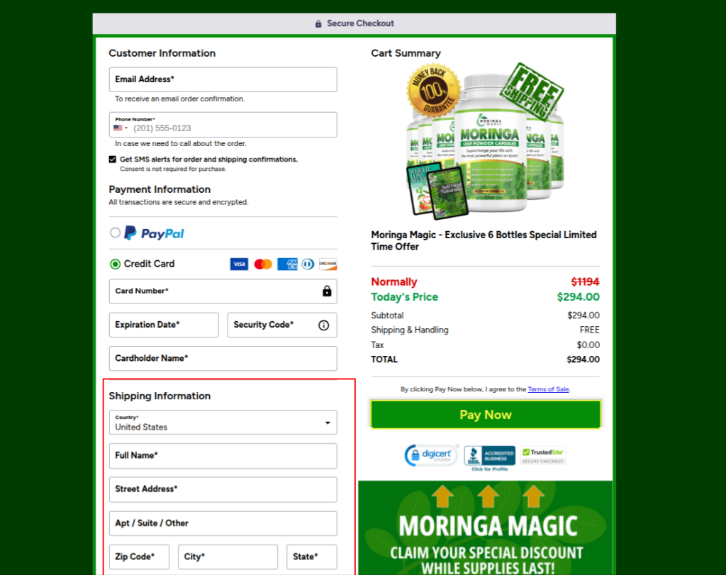 Shipping Information